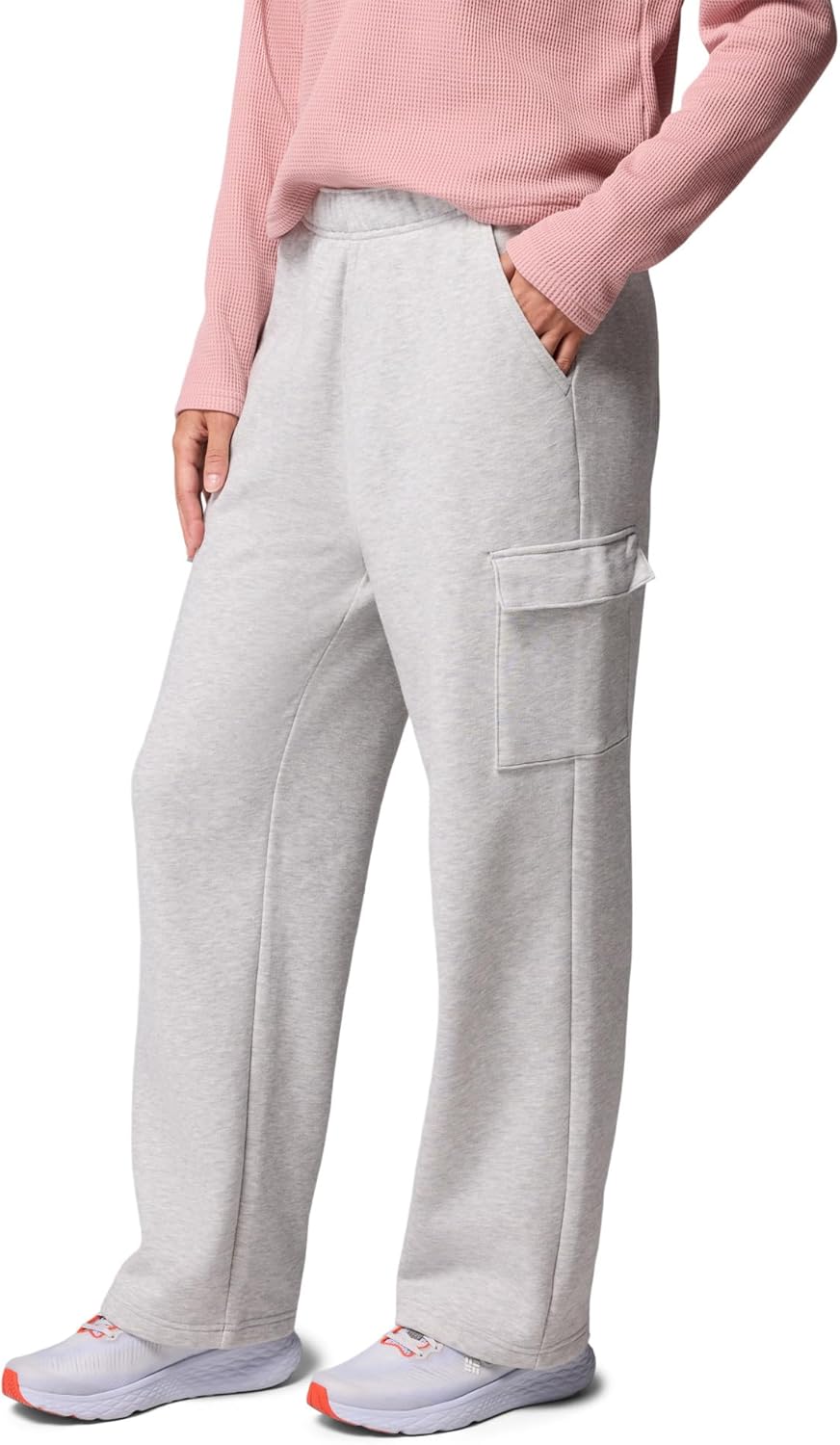 Columbia Womens Aldermore Fleece Cargo Pant, Columbia Grey Heather, Small x S - Image 3