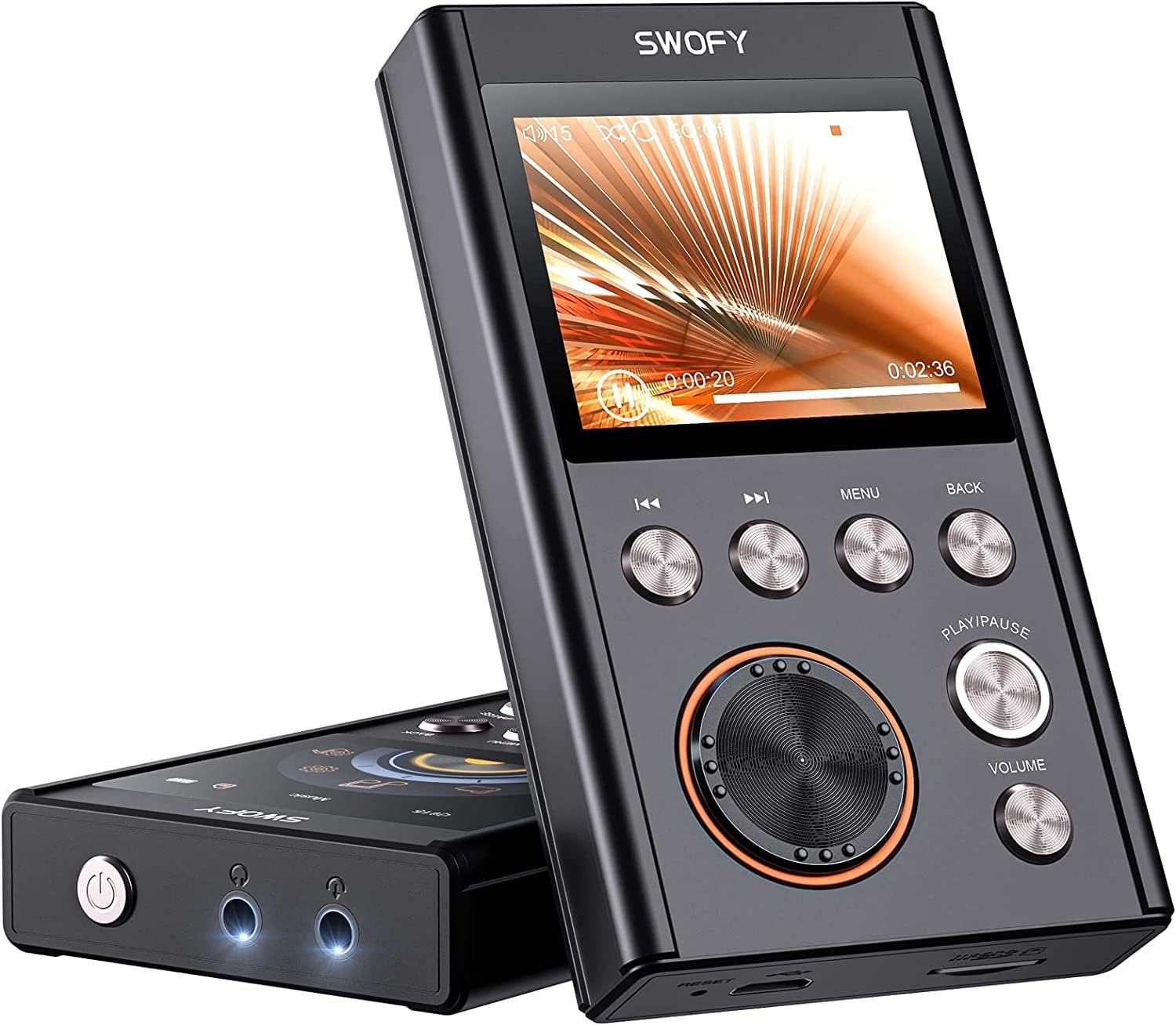 Amazon.co.jp HiFiプレーヤー 軽量 SWOFY MP3プレーヤー ハイレゾ ポータブル オーディオプレーヤー アルミニウム