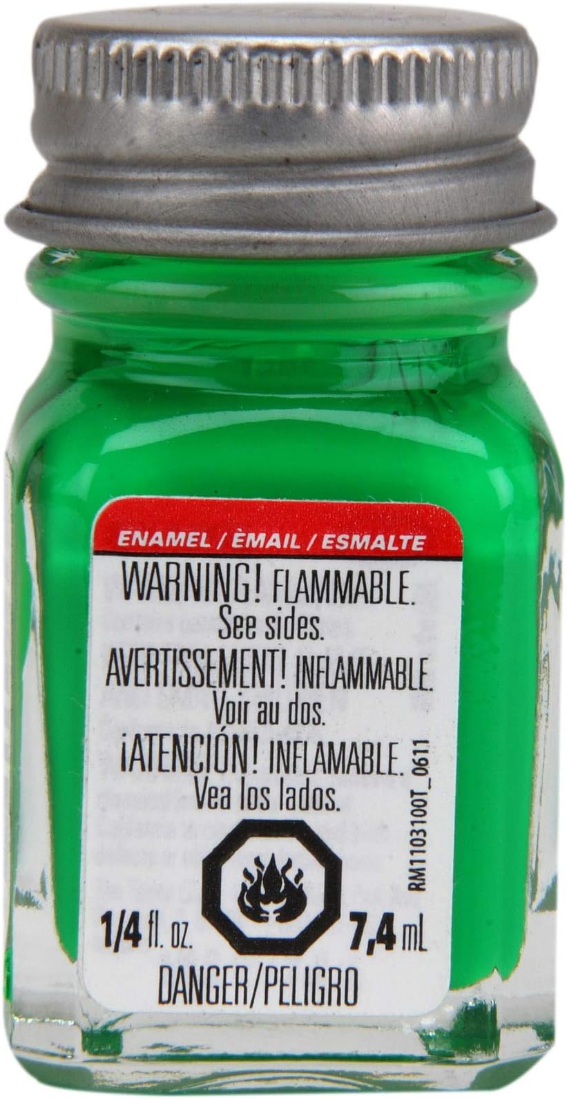 Enamel Paint .25oz, Green Fluorescent