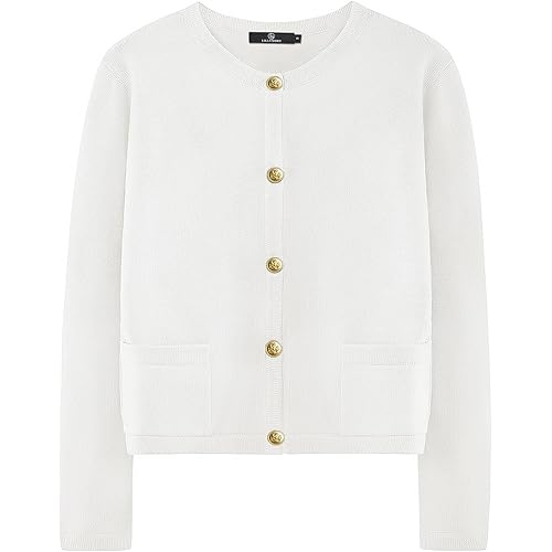 LILLUSORY Women's Cardigan Sweaters Fall Oufits Clothes Fashion Trendy Long Sleeve Tops Casual Knit Jackets