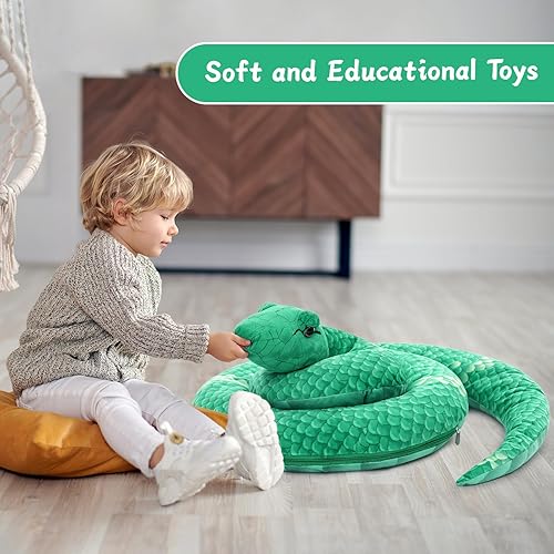 Vista 102 de Muiteiur Animal de peluche de tortuga marina, suave juguete de peluche con 3 bebés, vida marina de peluche azul para niños y niñas (azul)