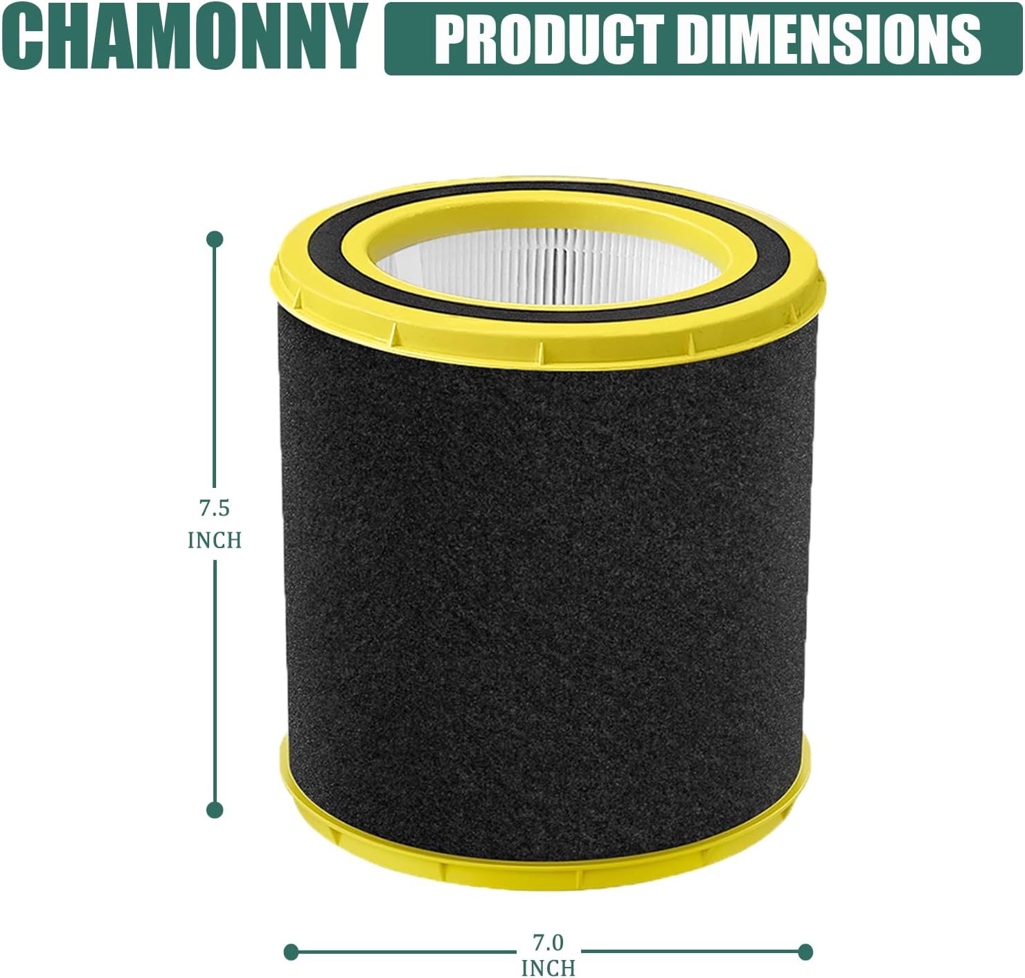 AC4700B Replacement Filter FLT4700 M, Compatible with Germ Guardian AC4700, AC4700BDLX, AC4711W, AC4625, AC4625WDLX Air Purifiers, Part Number #FLT4700 & #FLT47CB4, 2Pack