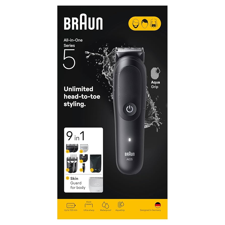 新品　ブラウン　Braun　All-in-One 5 Trimmer 9in1 Braun All-in-One Trimmer Set 5, 9-in-1 Multigroom, Beard