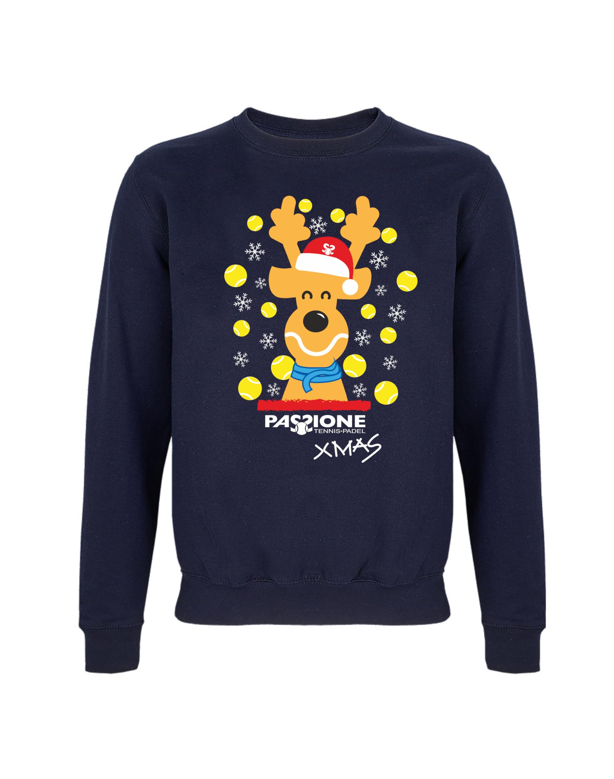 Passione Tennis Official Product Christmas Sweatshirt XS Blue