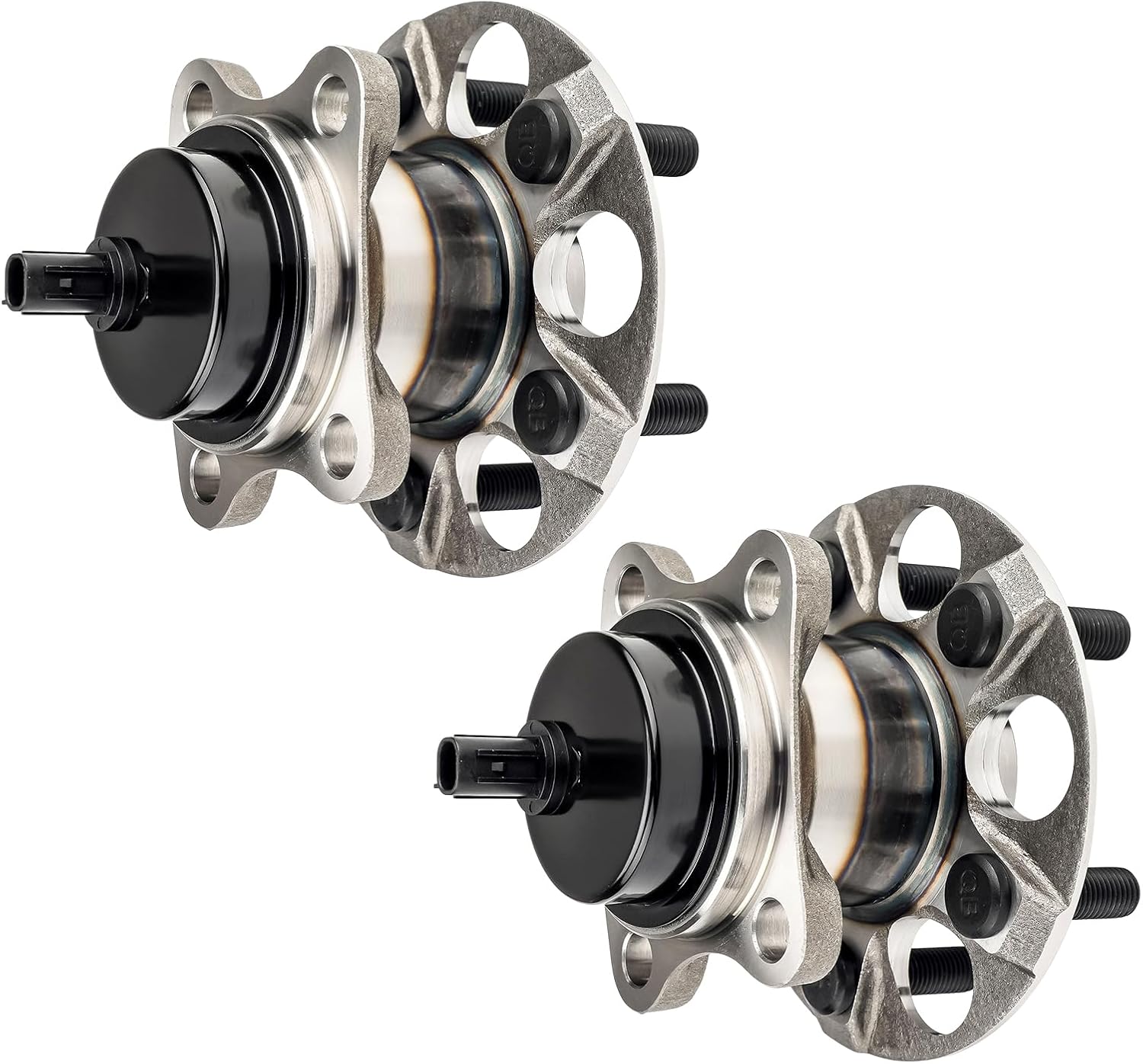 KAX 512505 Pair Rear Wheel Bearing Compatible with 2010-2015 Toyota Prius,5 Lug W/ABS