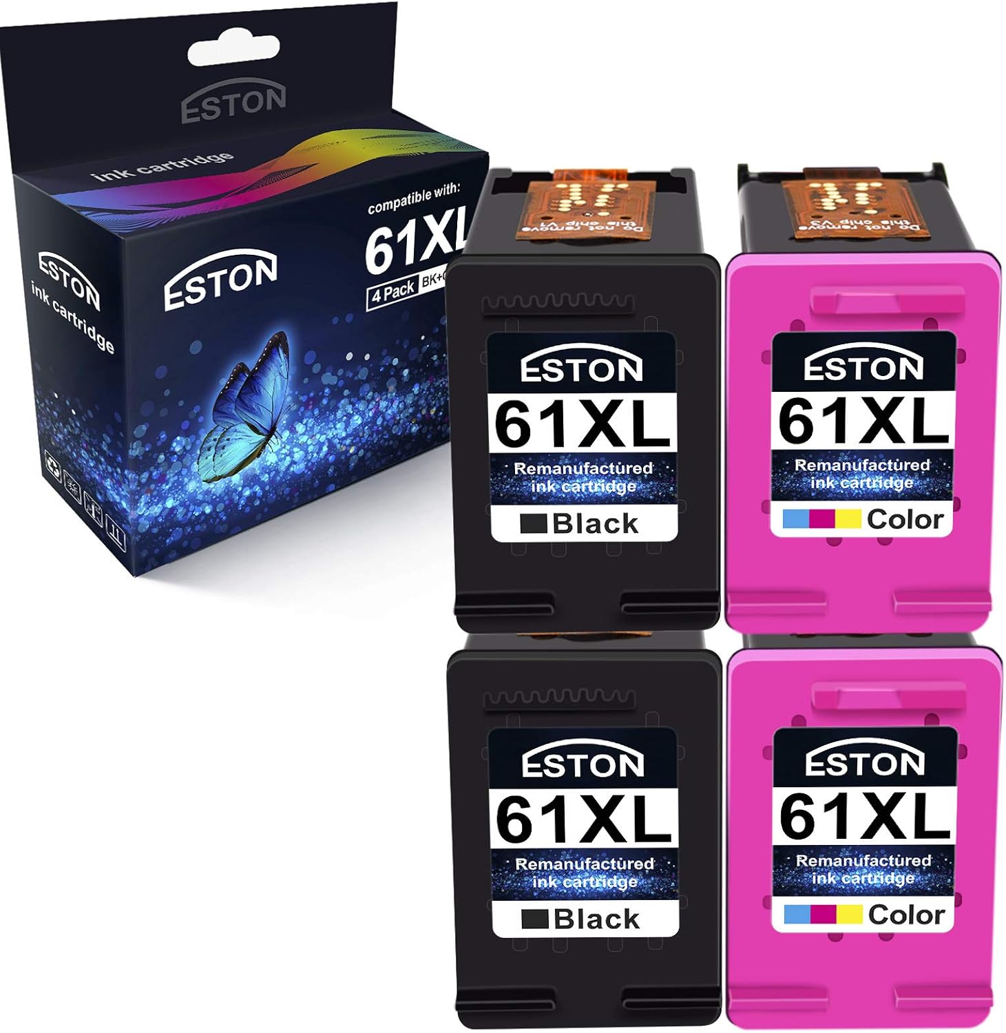 Amazon.com: Eston - Juego de 4 tintas para ENVY 4500 4501 4502 4504 5530  5531 5535 : Productos de Oficina