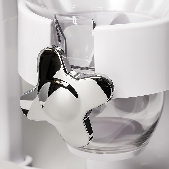 Zevro /GAT201C Indispensable Dry Food Dispenser, Dual Control, White/Chrome miniatura 8