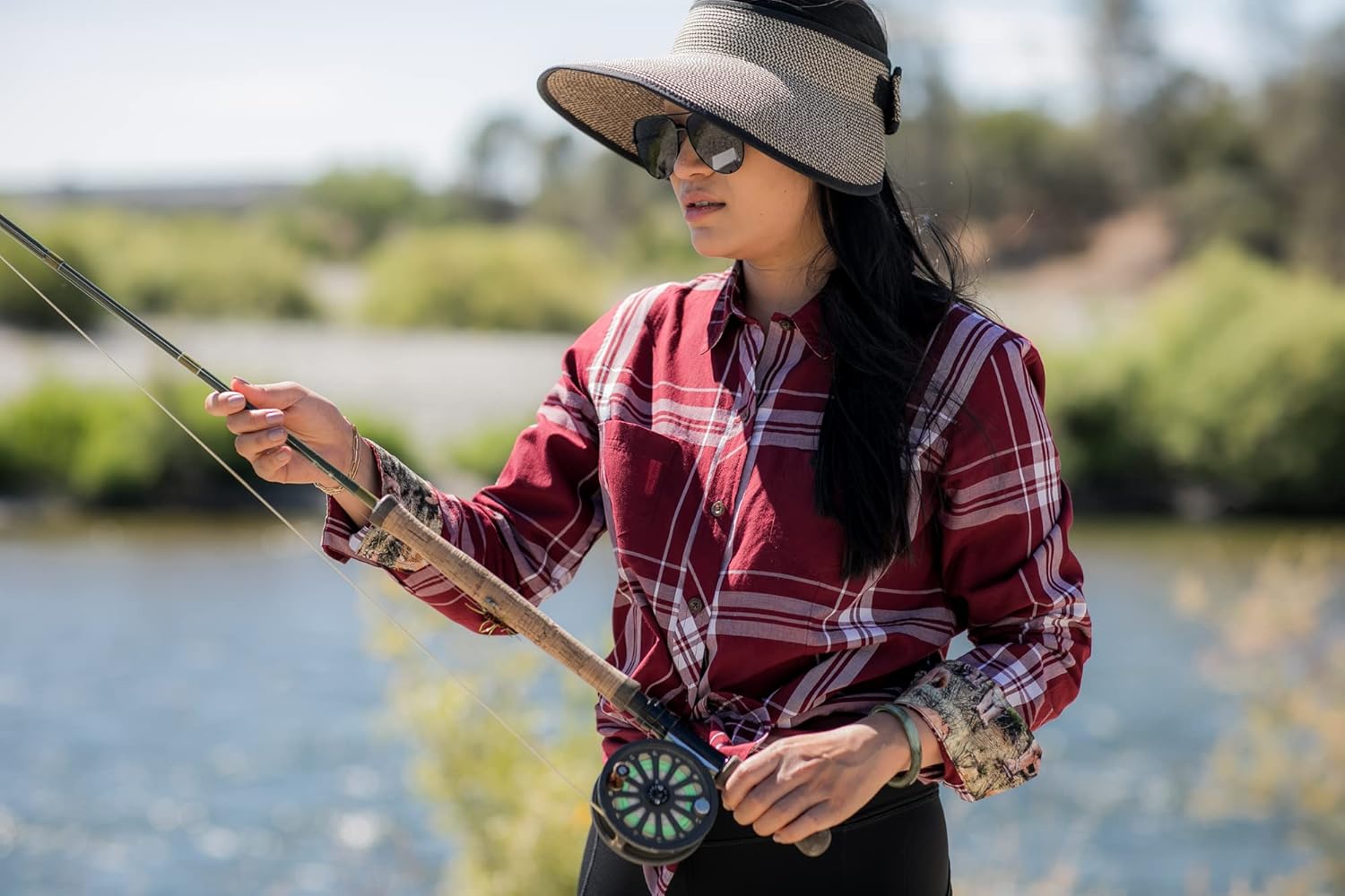 Pladra, Women's Organic Cotton Poplin Shirt, Lightweight Outdoor Button-Up - Image 6