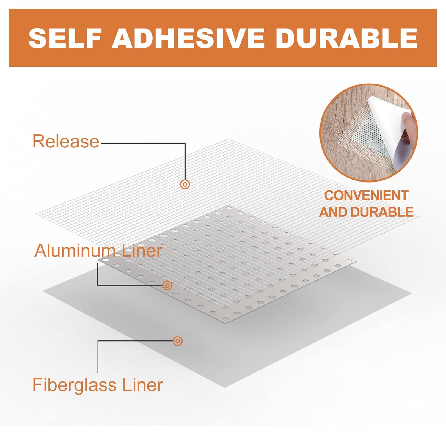 Set of 11 Drywall Repair Kit,Drywall Patch Repair Kit,2/4/6/8inch Self Adhesive Repair Patch,Quick Repair Drywall Large Holes