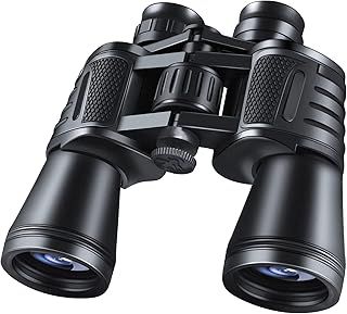 20x50 High Power Military Binoculars, Compact HD Professional/Daily Waterproof Binoculars Telescope for Adults Bird Watching Travel Hunting Football Games Stargazing with Carrying Case and Strap
