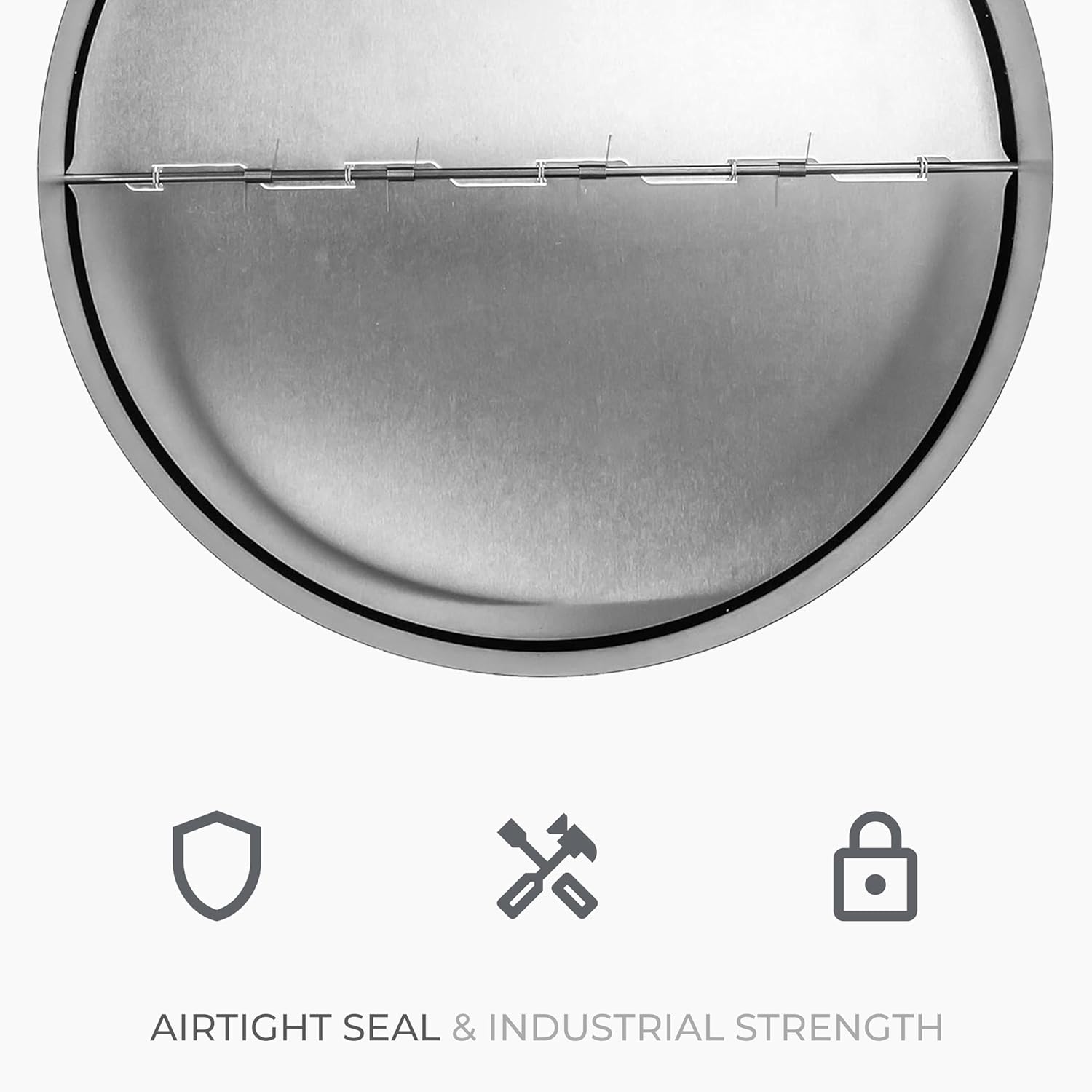 10 Inch Backdraft Damper, One-Way Airflow Ducting Insert with Spring-Loaded Folding Blades (10 Inch)