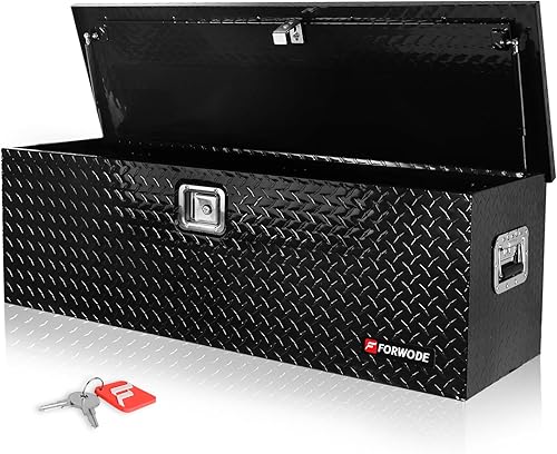 Miniatura 3 de FORWODE Caja de herramientas de aluminio para caja de camión de 48 pulgadas para camioneta, caja de herramientas para camioneta, caja de