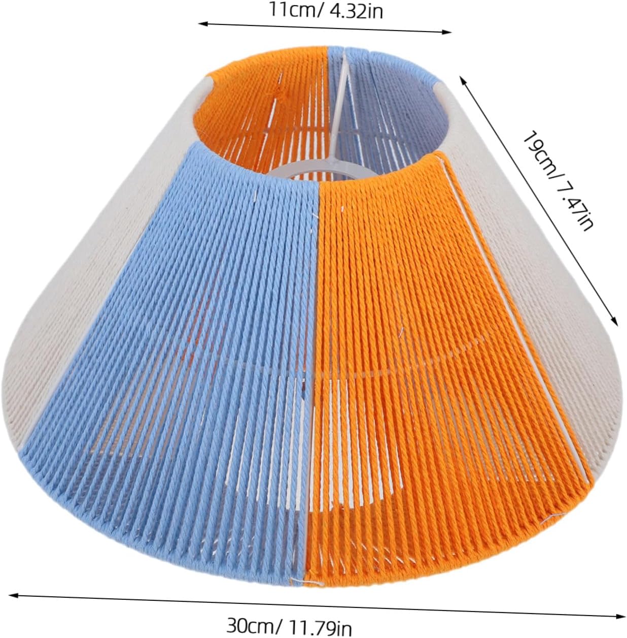 Decorative Handwoven Rope Lampshade Rustic Pendant Light Shade Replacement for Cafe Hotel and Home Creates Warm Atmosphere Easy to Clean Design