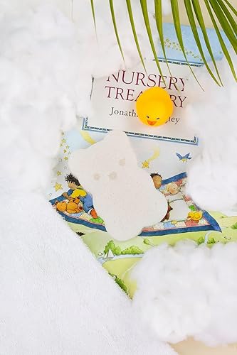 Miniatura 8 de BearCo. - Esponja de baño para bebé, 100% pura, natural, extra suave y lisa, hipoalergénica y completamente libre de fragancia, colorantes,