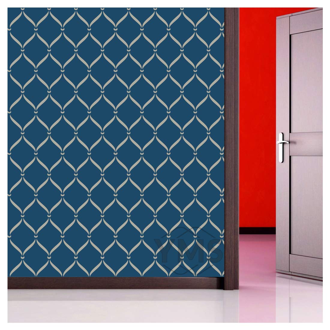 See full amazon price history chart for YMS Allover Reusable DIY Wall Stencils for Home Wall Decor (PVC, 16-inch X 24-inch) YMS Allover Reusable DIY Wall Stencils for Home Wall Decor (PVC, 16-inch X 24-inch) (B082V45CQ6) Amazon Price History, Amazon Price Tracker