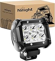 Vista 11 de Nilight Barra de luz LED, 18 W, 1260 lm, todo terreno, conducción, antiniebla, iluminación de trabajo para camioneta, tractor, camioneta, barco