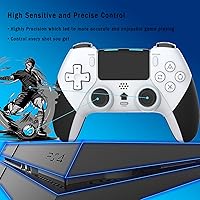 Vista 3 de TERIOS Control inalámbrico Pro compatible con PS4PS4 ProPS4 Slim Console, control remoto para juegos con batería recargable integrada de 800 mAh