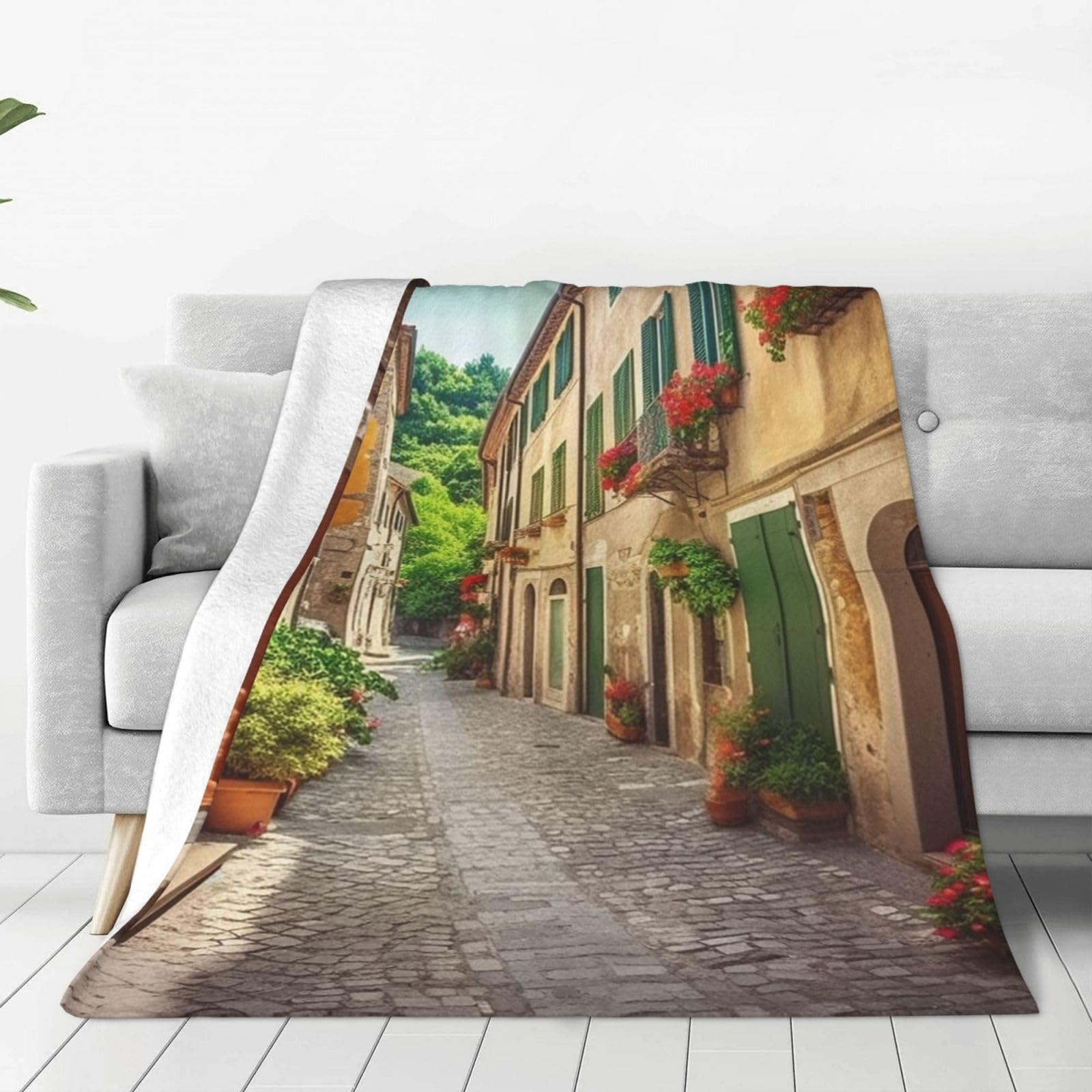 Couverture micro polaire légère toutes saisons pour lit et salon