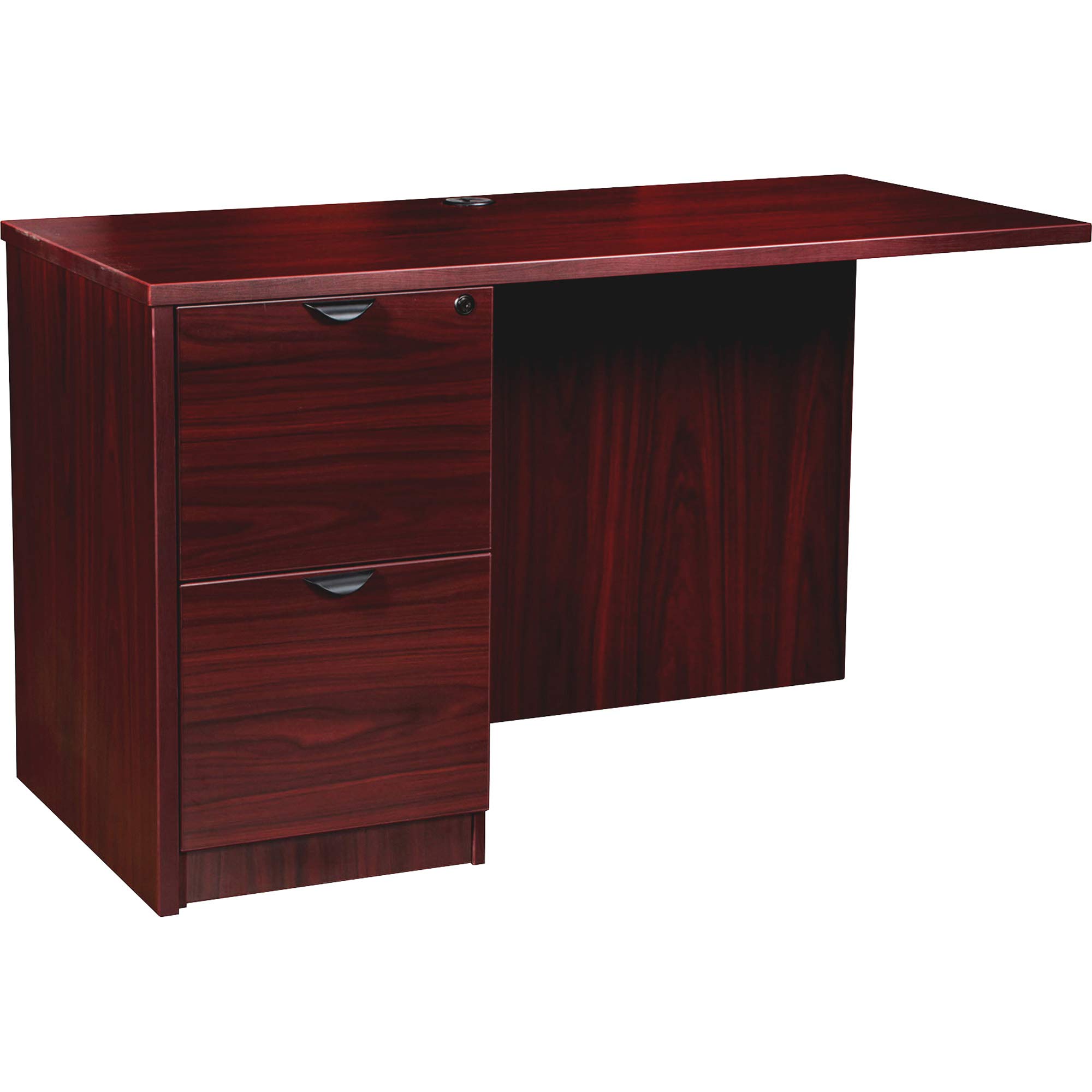 Lorell Prominence 2.0 Mahogany Laminate Left Return