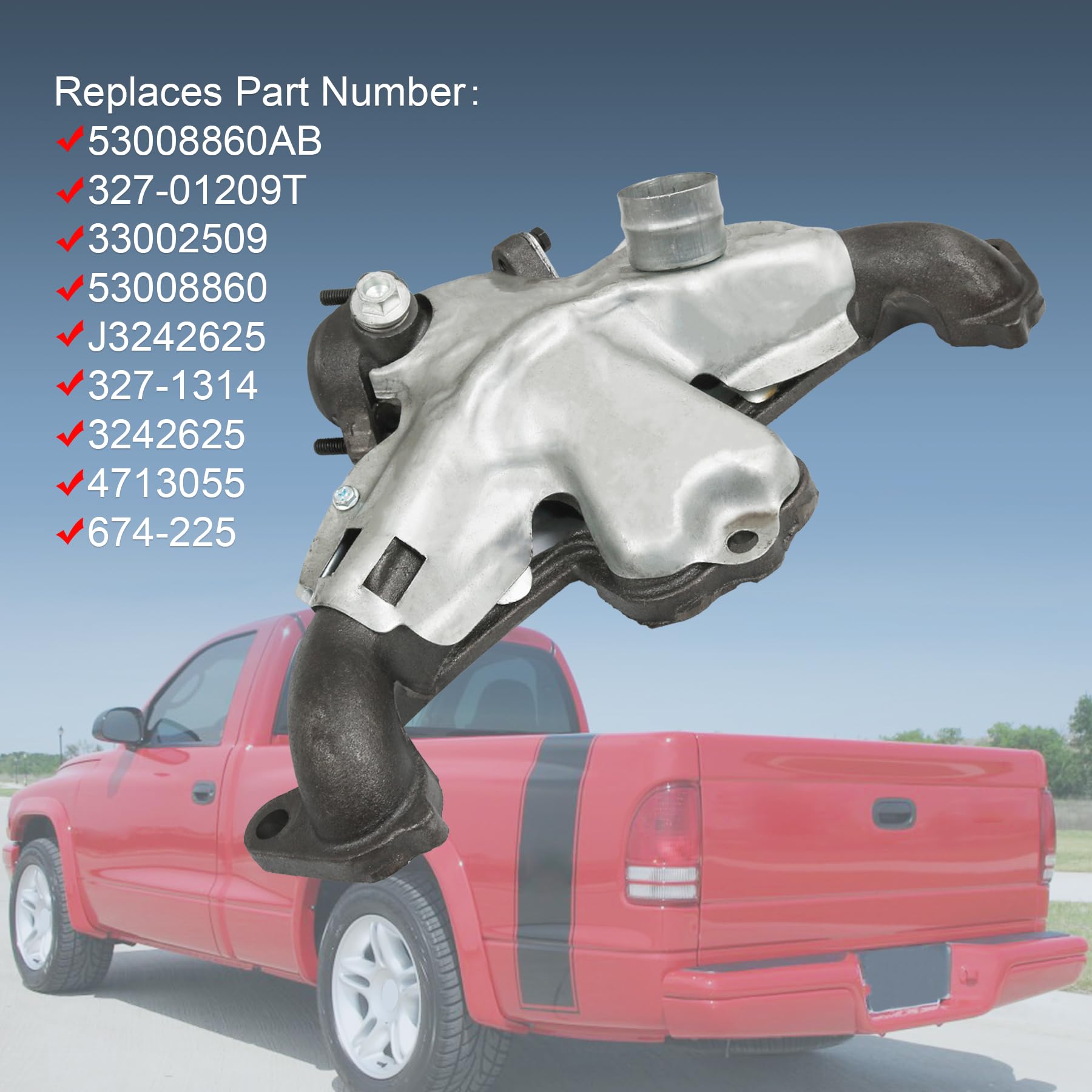 Amazon.com: Exhaust Manifold with Gasket Kit 674-225 Replacement 