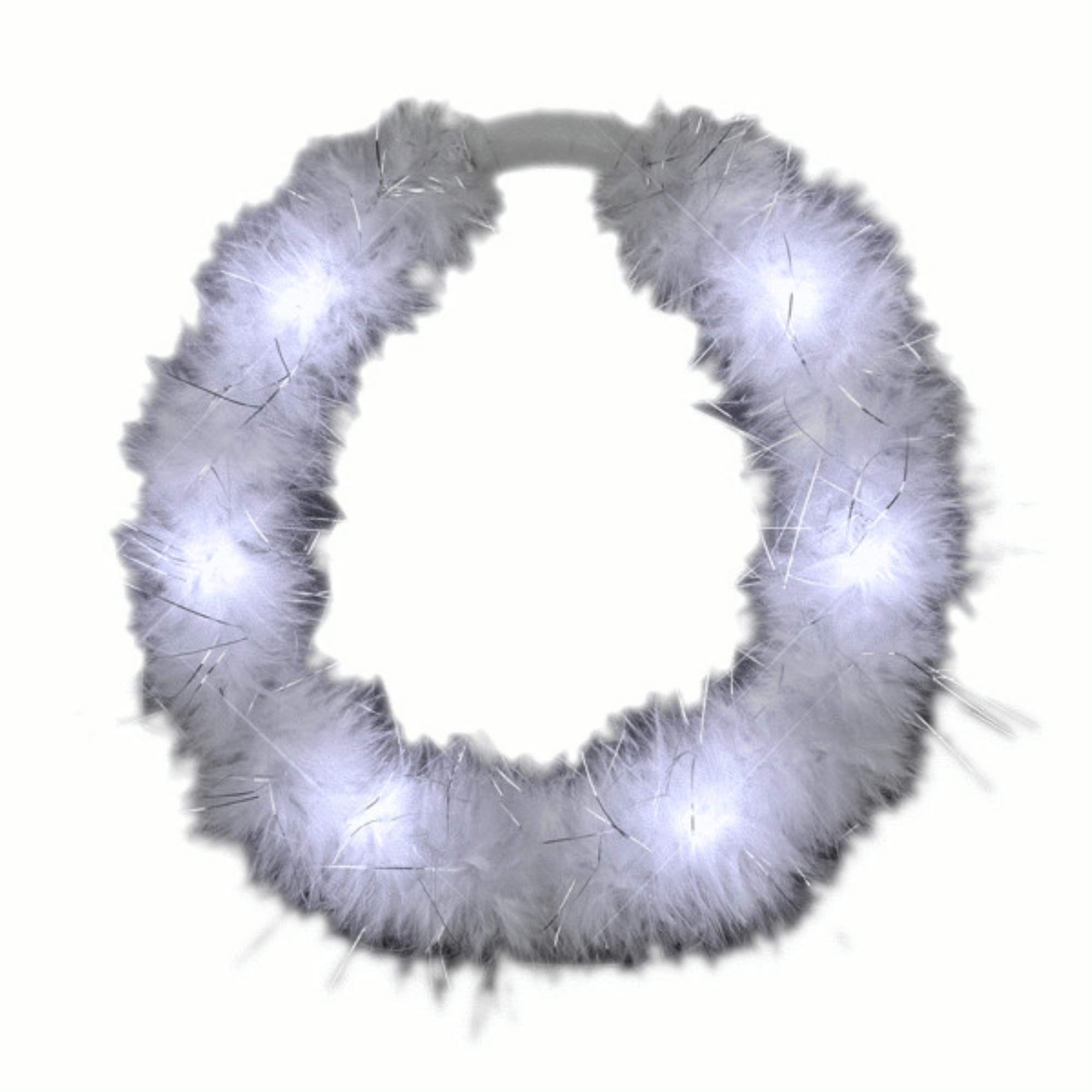 blinkee LED White Feather Angel Halo Crown Headband