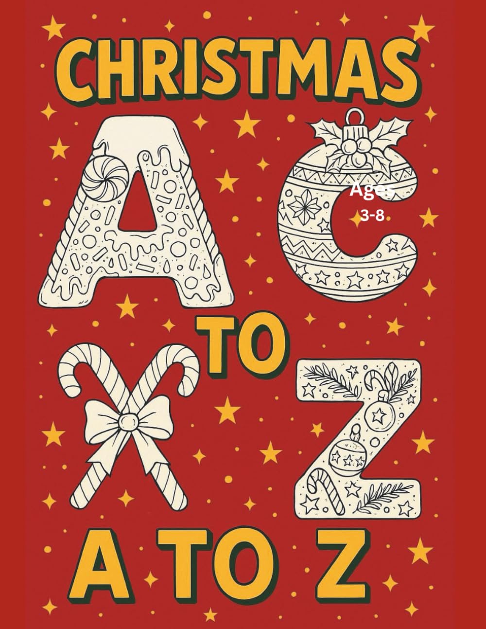 Christmas A to Z – Fun Holiday Coloring Book for Kids