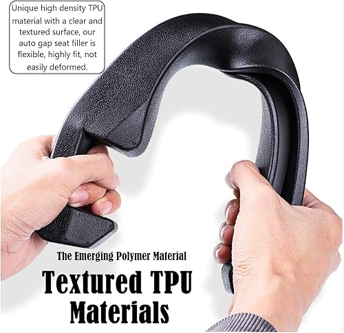 Miniatura 5 de Organizador de espacio para asiento de automóvil, paquete de 2 unidades, tapón de espacio lateral 3 en 1 con funciones de relleno, organizador y