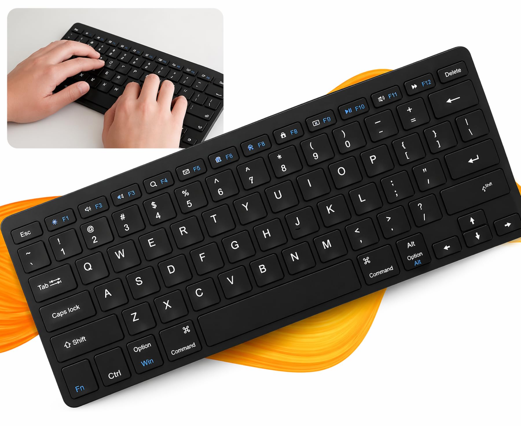 Genérico Bluetooth Wireless Ultra-Thin ABNT2 Keyboard