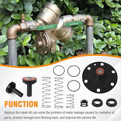 Miniatura 2 de Kit de reparación completo de 1-14" a 2" para Zurn Wilkins 975XL 975XL2 Kit de reconstrucción de prevención de reflujo para poppets, resortes y
