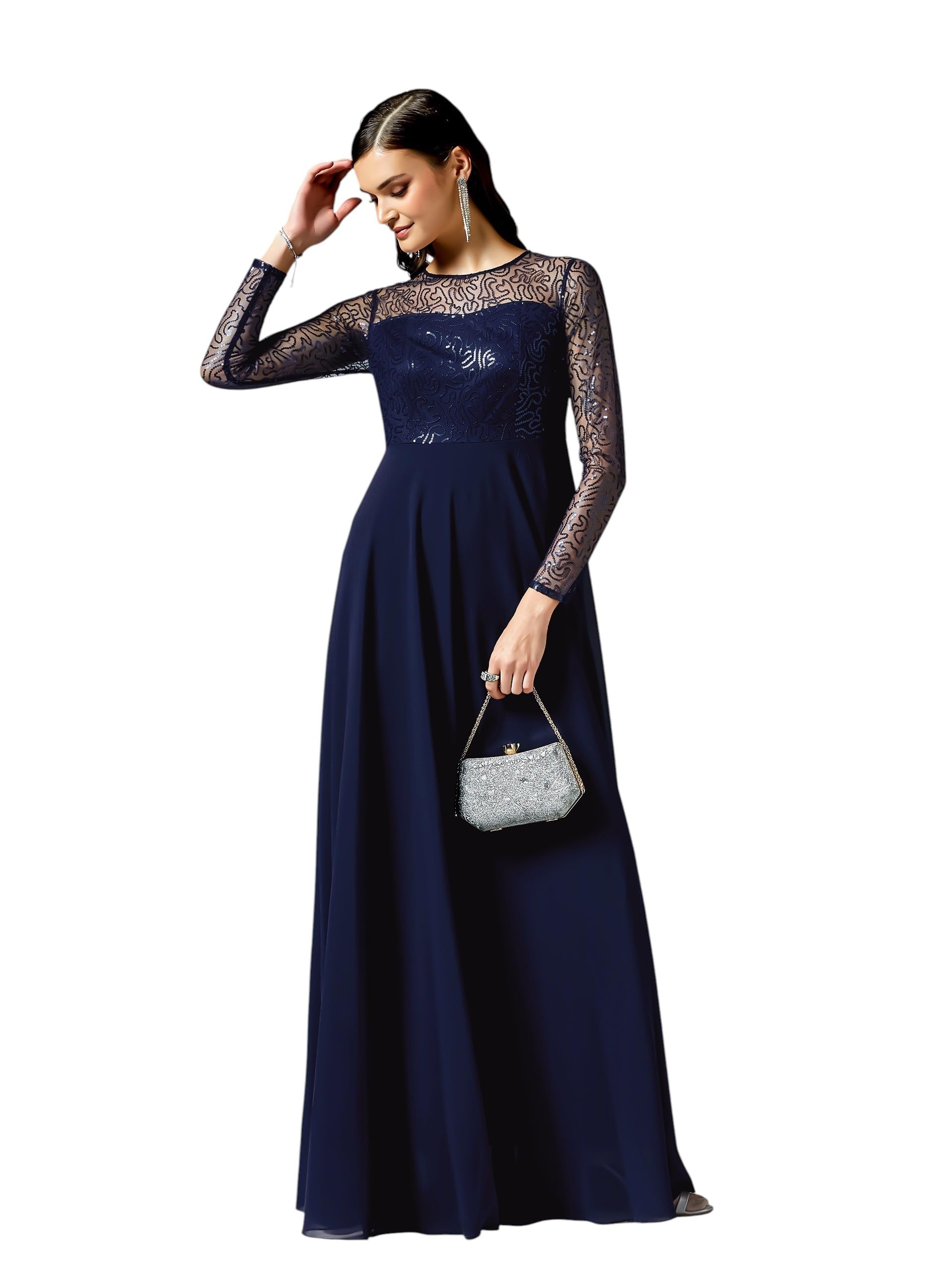 Miss Chase Women's Embellished Maxi Dress-picture-19