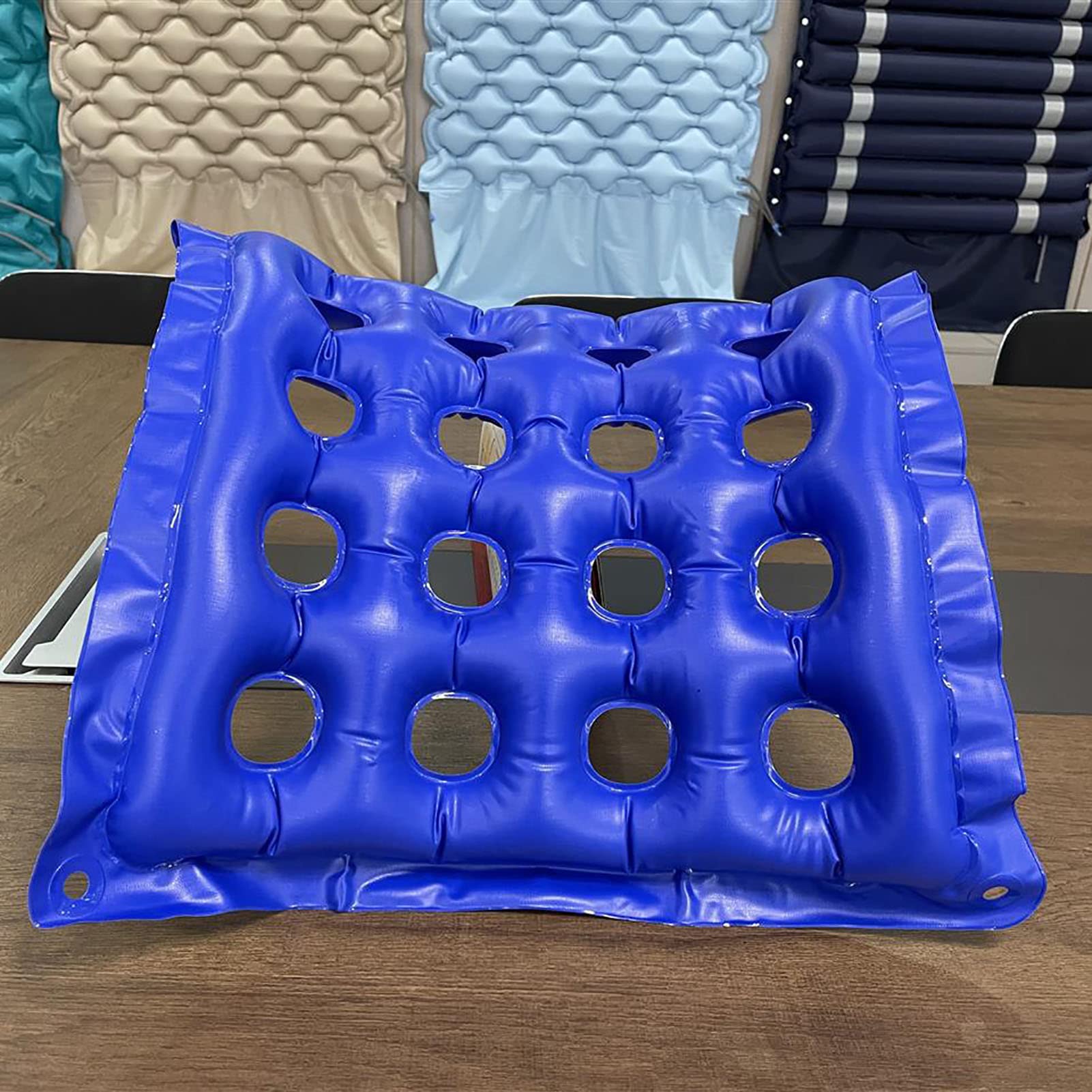 Cuscino per Sedia ad Aria, Cuscino per Sedia ad Aria per Sedia a rotelle, Sedia da Ufficio, Auto, casa, Cuscino antidecubito, Volume Regolabile e Protezione Antiscivolo per Fianchi