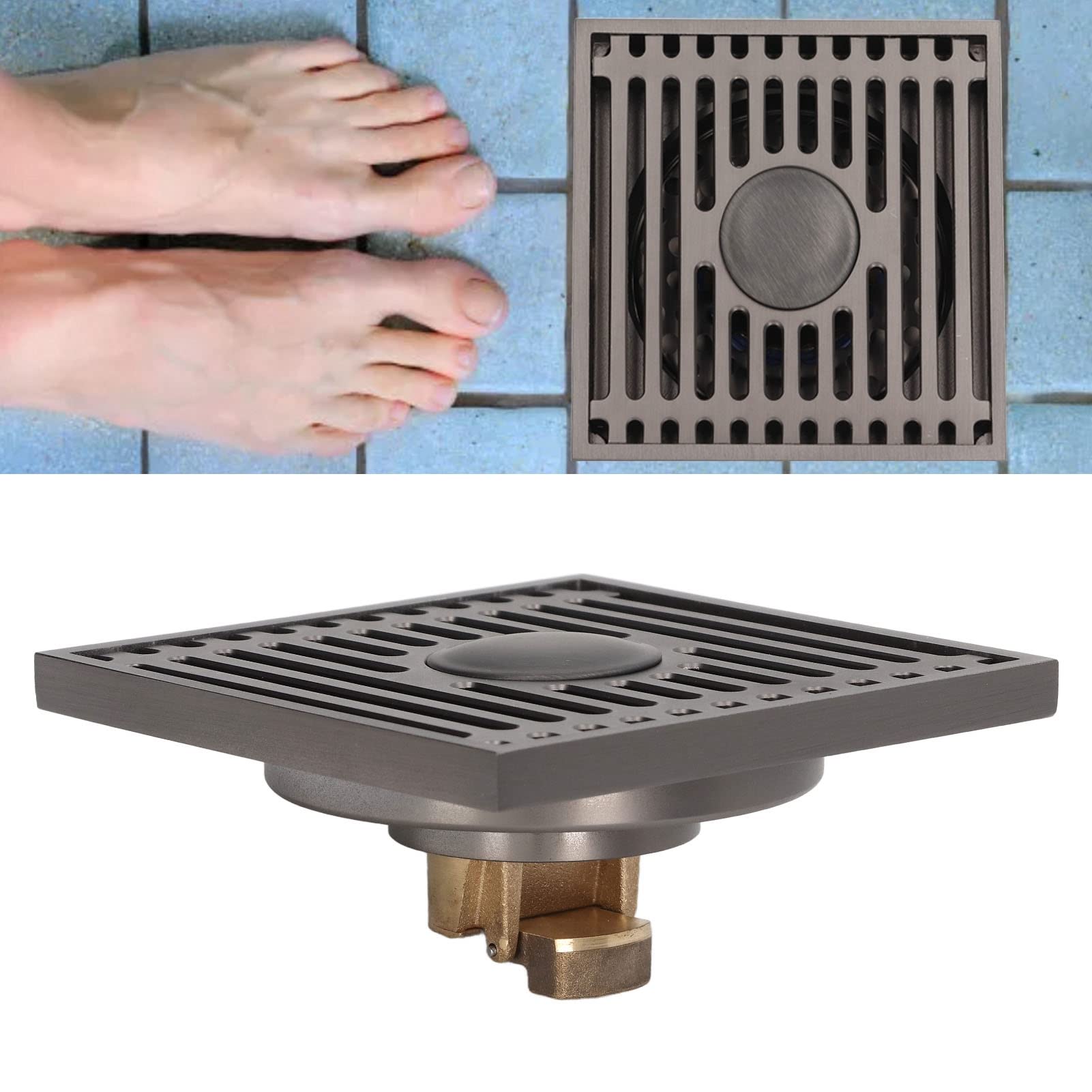 Desagüe de Ducha， colector de Pelo， Cubierta de desagüe de Ducha， a Prueba de olores， Juego de desagüe de Piso de Gran Desplazamiento para baño， Inodoro，，
