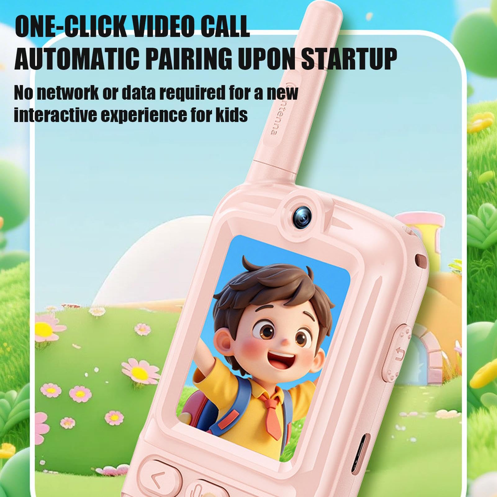 Walkie-Talkies Vidéo 2 Pièces Rechargeables Jouet Intérieur Extérieur