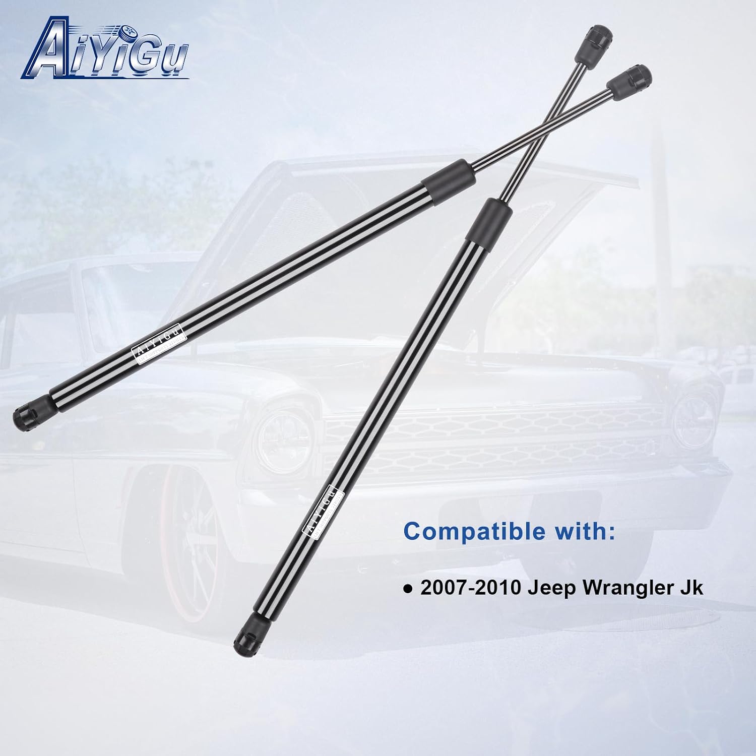 6602 Rear Window Glass Shocks Struts Lift Supports Gas Springs Compatible with 2007-2010 Jeep Wrangler Jk, Replacement SG214054, Pack of 2 PCS