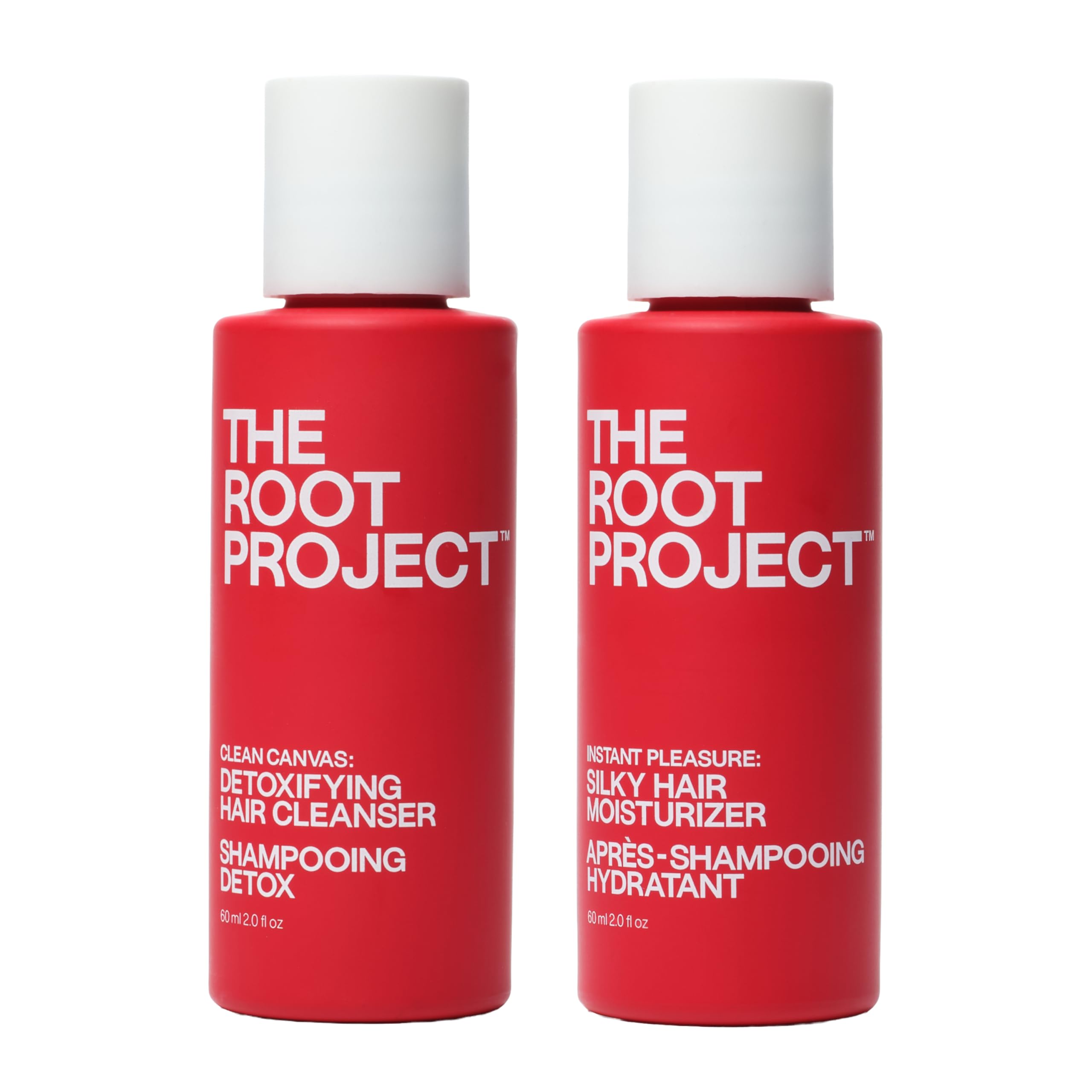 Travel Size Shampoo and Conditioner Set | Clarifying Shampoo That Nourishes. Never Stripping | Mask-Level Softness Every Wash | Clean Canvas + Instant Pleasure | Dermatologist-Tested