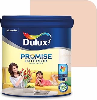 Dulux Promise Interior Emulsion Paint (10L, Coral Canyon4) | Wall paint with Chroma Brite Technology for brighter longer-lasting colors | Rich Finish | Anti-chalk | Water-based | 3-year warranty