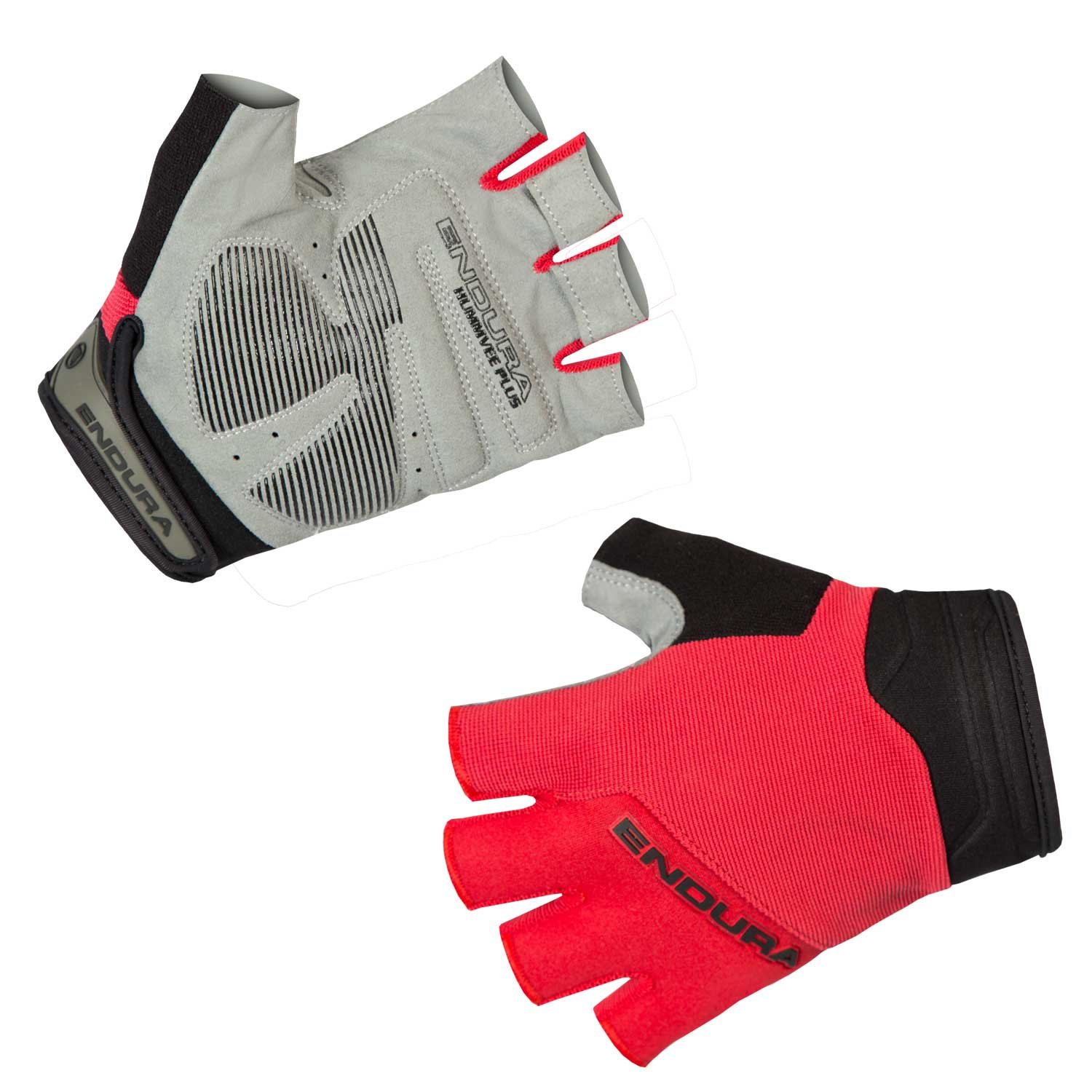 Endura Hummvee Plus Cycling Mitt | Silicone Grip Mitt, Red, 11-12 Years