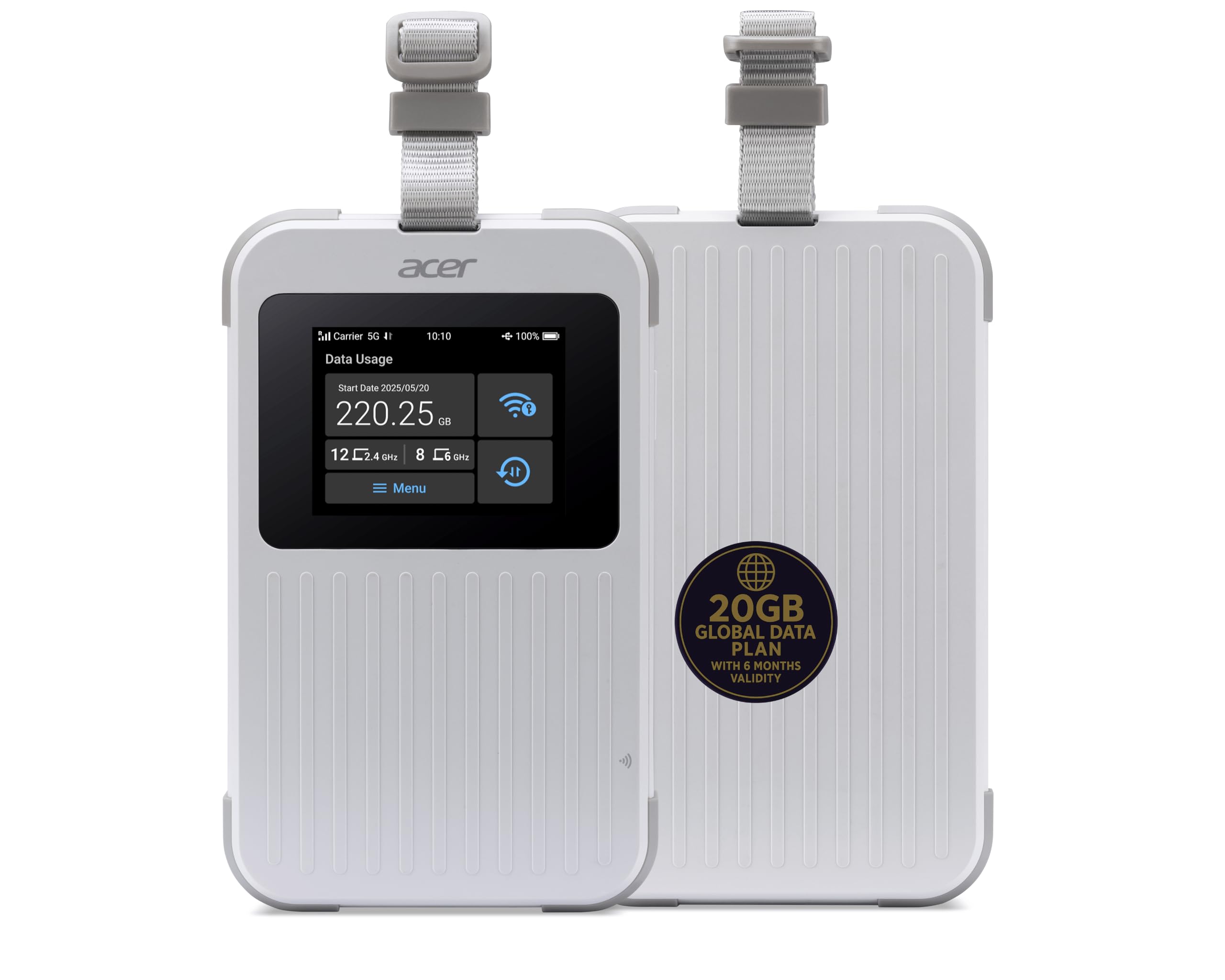 Acer Connect M6E 5G Mobile WiFi| WiFi 6E Hotspot 20 Devices| 2.4″ Touchscreen| Global 135+ Country Coverage| 8000 mAh Battery | IP68 Rugged | Enterprise-Grade Security | NFC Touch-to-Connect | Tri-SIM-image-17