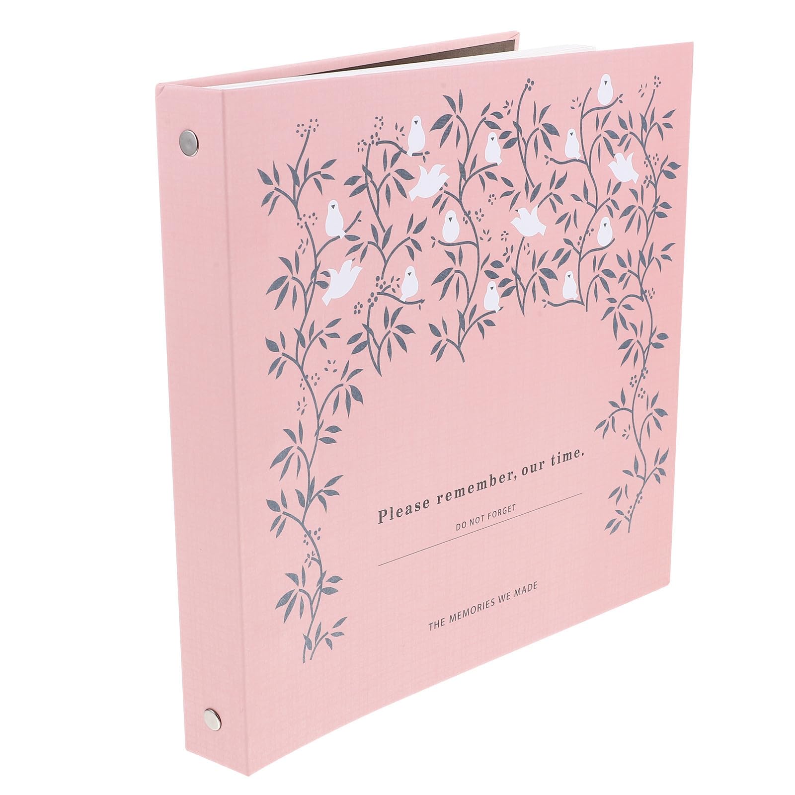 Álbum de flores prensadas rosa Alasum con 25 páginas sueltas para hojas secas