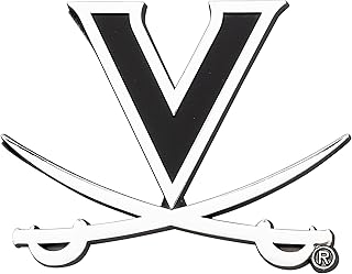 Desert Cactus University of Virginia Metal 3D Auto Car Emblem Sticker Chrome Cavaliers UVA Wahoos Premium Truck Vehicle Emblems