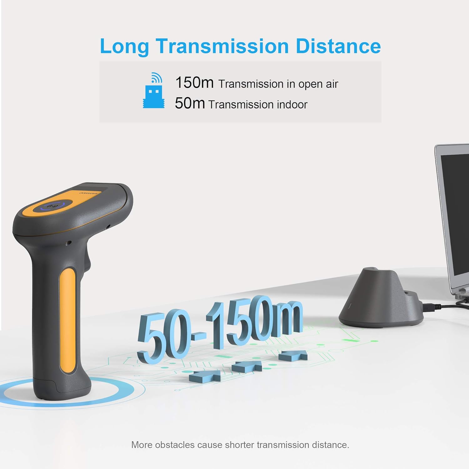 Grеаtеѕt Prоduсt NADAMOO Wireless Barcode Scanner with USB Charging Base, Handheld 1D 2D QR Code Reader: 5000mAh Huge Battery, 492ft Cordless Range, Auto-scanning, Vibration for Retail, Supermaket, Warehouse inventory Buу 1 gеt 1 NADAMOO Wireless Barcode Scanner with USB Charging Base, Handheld 1D 2D QR Code Reader: 5000mAh Huge Battery, 492ft Cordless Range, Auto-scanning, Vibration for Retail, Supermaket, Warehouse inventory