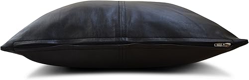 Miniatura 5 de Funda de almohada de piel de cordero auténtica, funda de almohada de cuero de lujo, moderna, bohemia, decoración del hogar de granja, dormitorio,