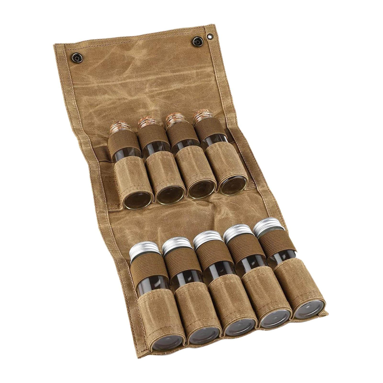 Bocaux rangement condiment verre avec sac à compartiments séparés anti-choc