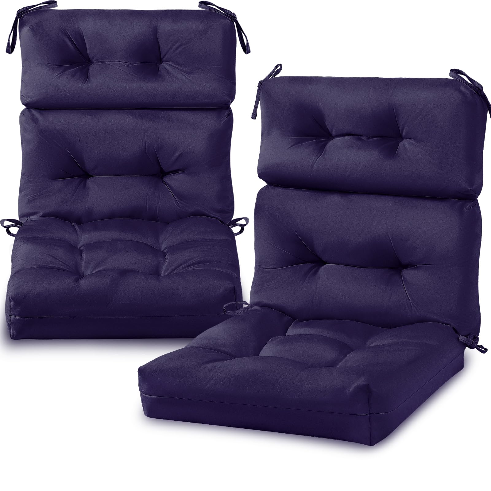 Geelin High Back Patio Chair Cushion Indoor Outdoor Seat Back Chair