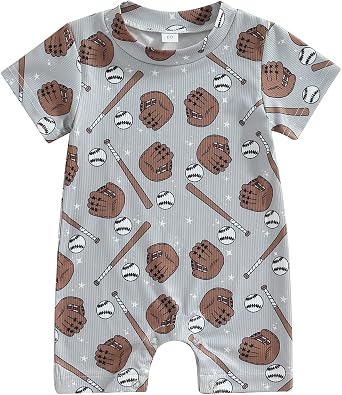 Baby Boy Romper Cotton Soft ShortSleeve Striped One-Piece Jumpsuit Newborn Boys Summer Clothes