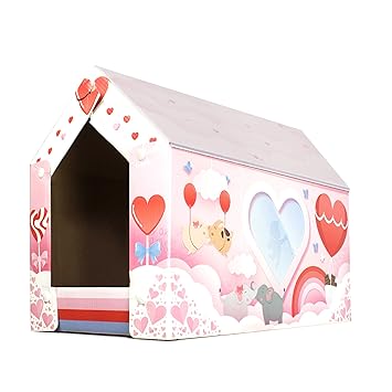 American Cat Club Love Shack Cat House & Cat Scratcher w/Bonus Catnip Included (ACC20000)
