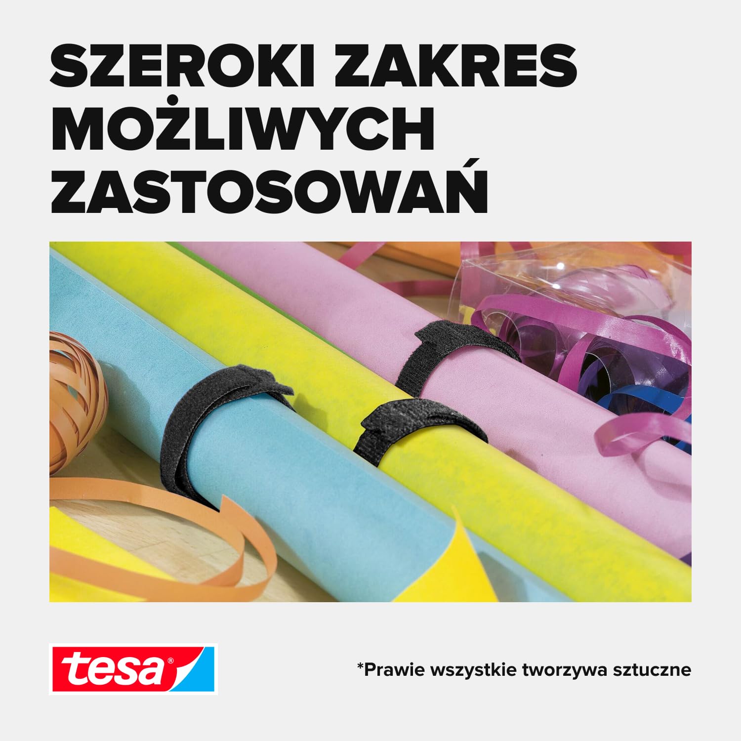 Uniwersalna prowadnica kabli tesa® On & Off – idealna do łączenia i porządkowania kabli