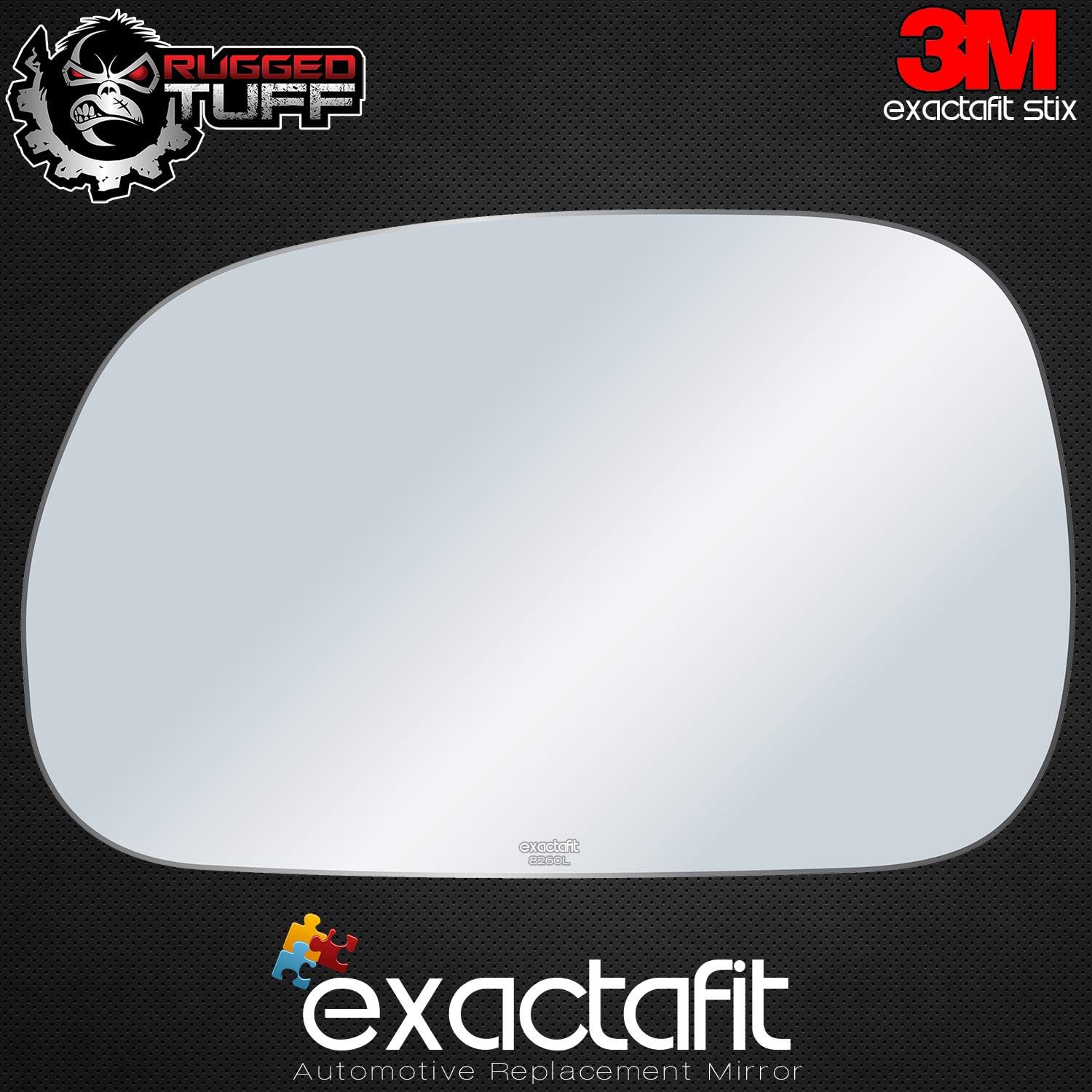 Driver Side Mirror Glass Replacement For 1996 1997 1998 1999 2000 2001 2002 BMW Z3 Z-3 Left Door Mirrors Rear View Flat exactafit 8260L