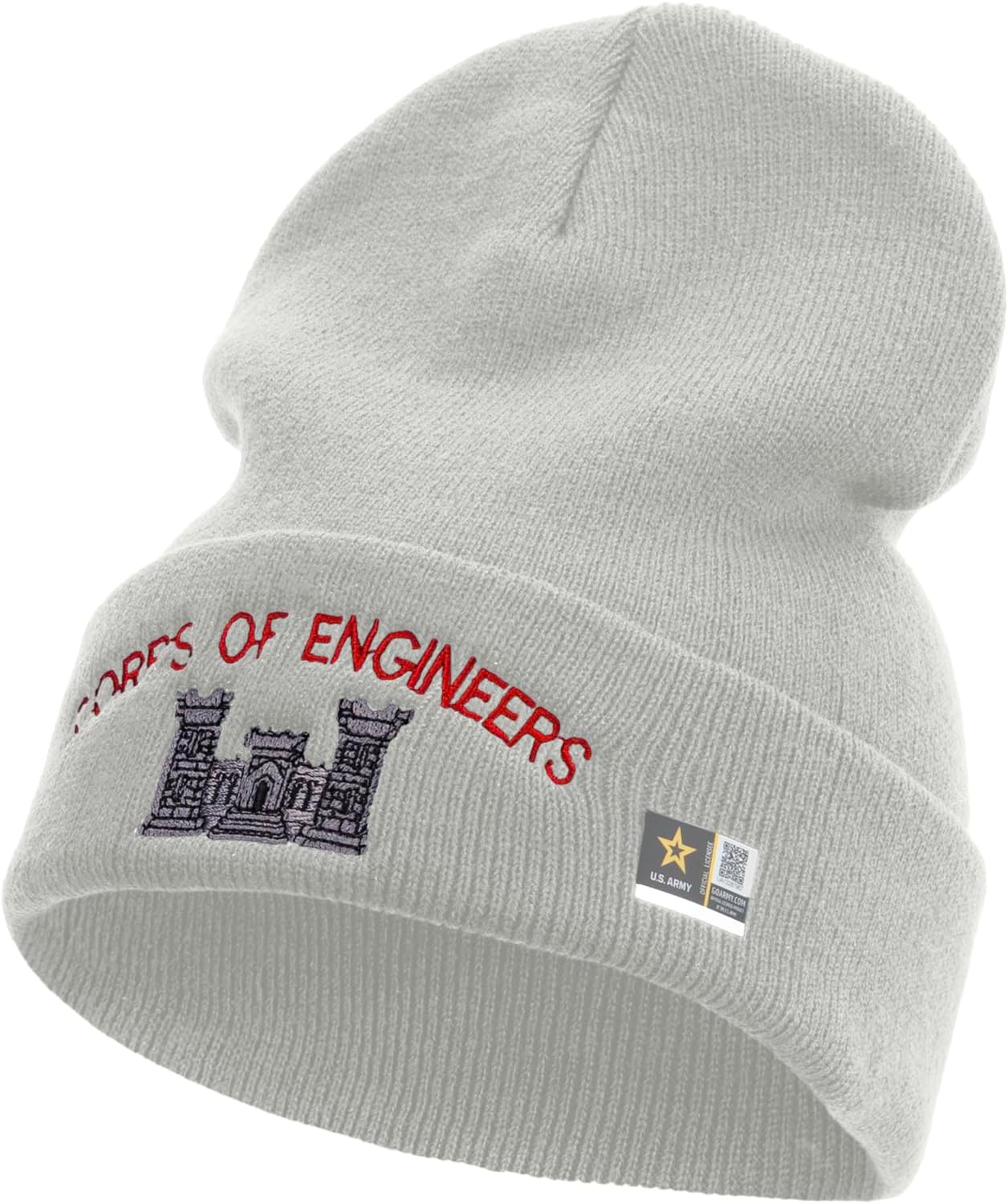 e4Hats.com US Army Corps of Engineers Embroidered 12 Inch Long Knitted Beanie