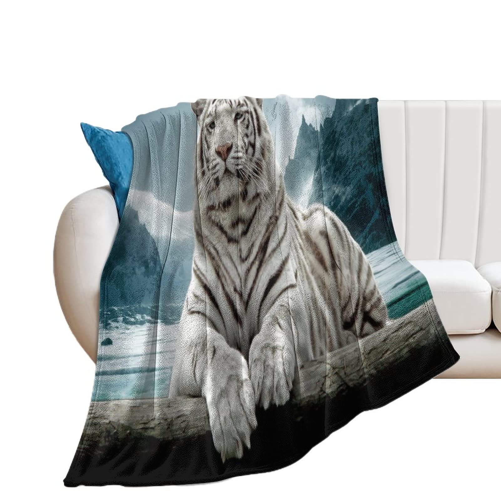 Couverture polaire Cool Tiger pour canapé et soirées cocooning au salon